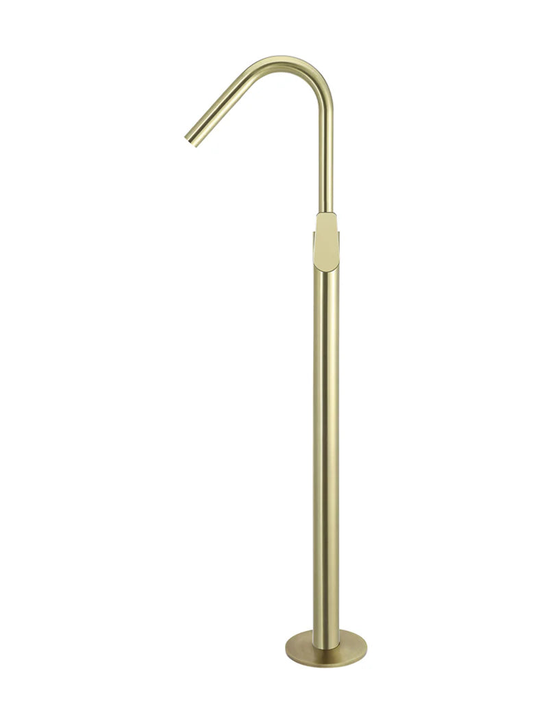 Meir Round Free Standing Bath Spout and Hand Shower Paddle Handle - Various Colour Finishes