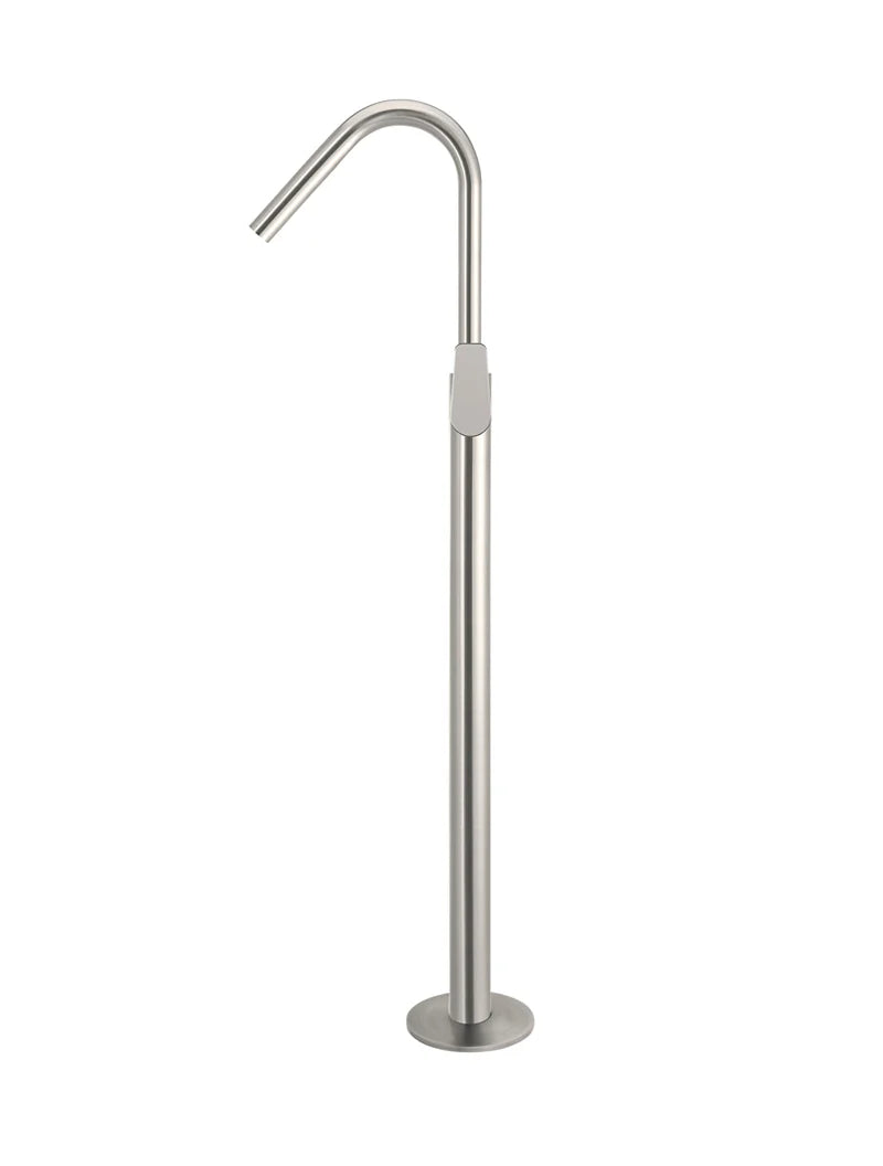 Meir Round Free Standing Bath Spout and Hand Shower Paddle Handle - Various Colour Finishes