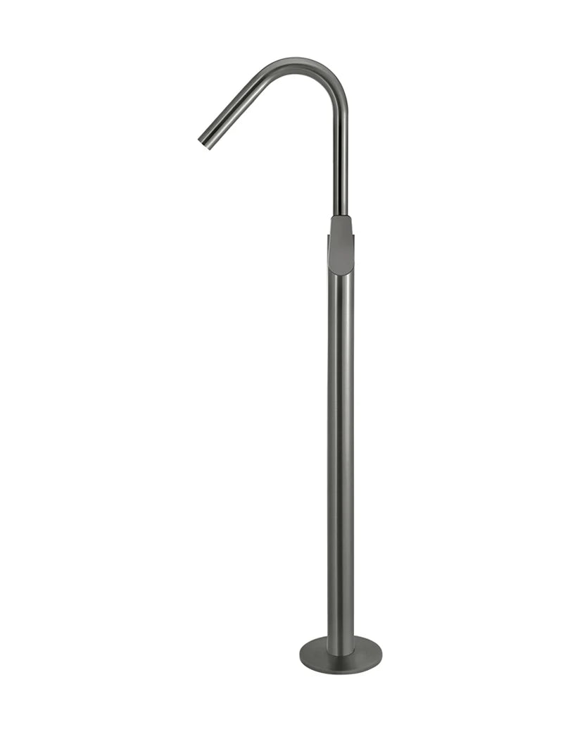 Meir Round Free Standing Bath Spout and Hand Shower Paddle Handle - Various Colour Finishes