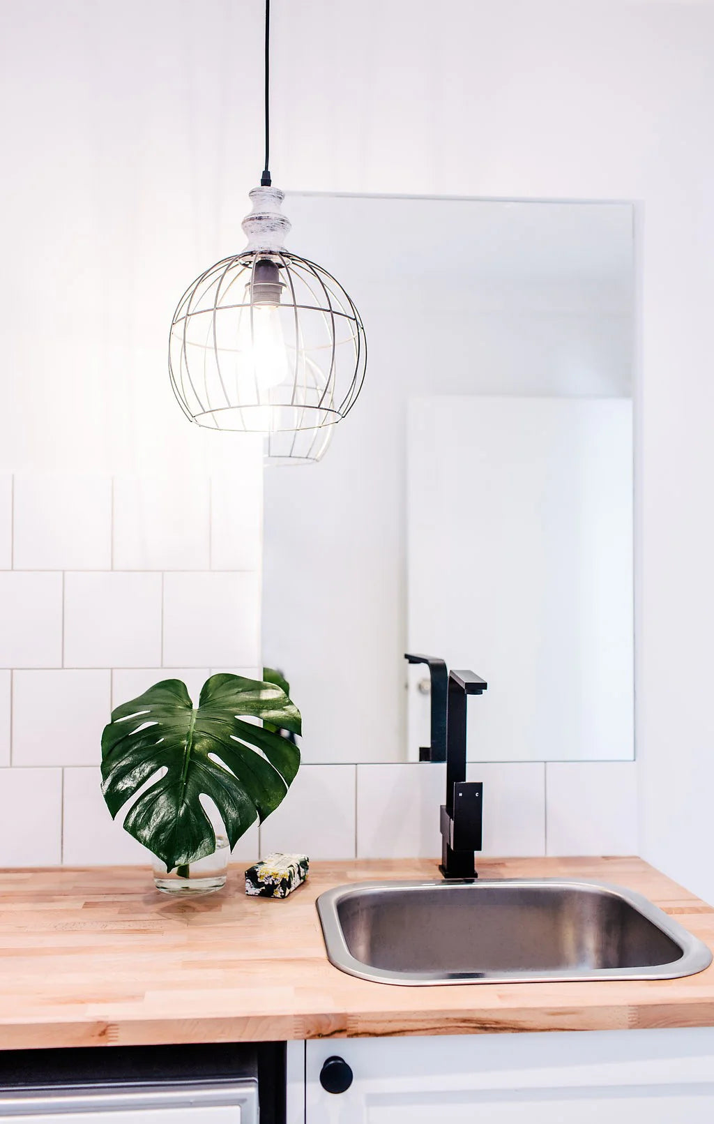 Meir Matte Black Square Kitchen Mixer Tap