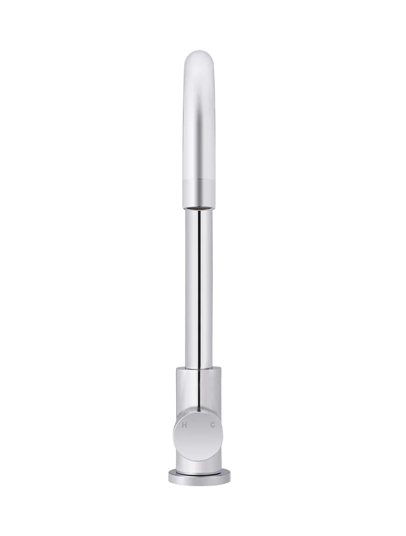 Meir Round Gooseneck Kitchen Mixer Tap - Various Colour Finishes