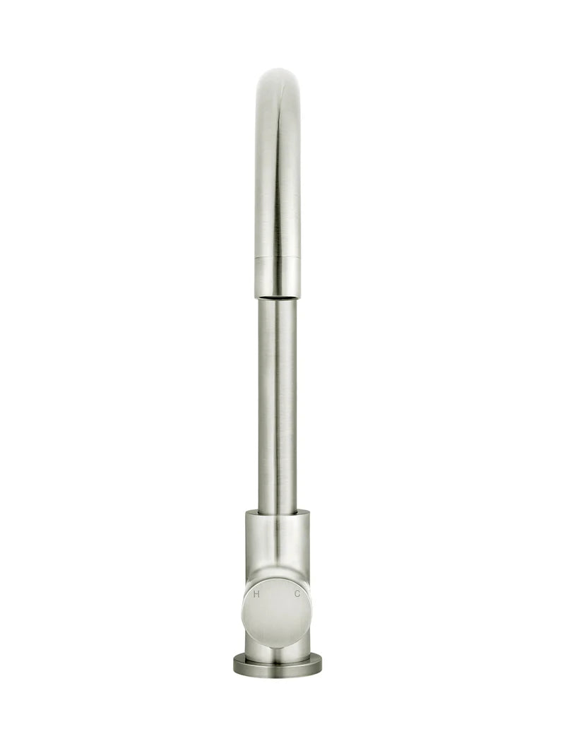 Meir Round Gooseneck Kitchen Mixer Tap - Various Colour Finishes