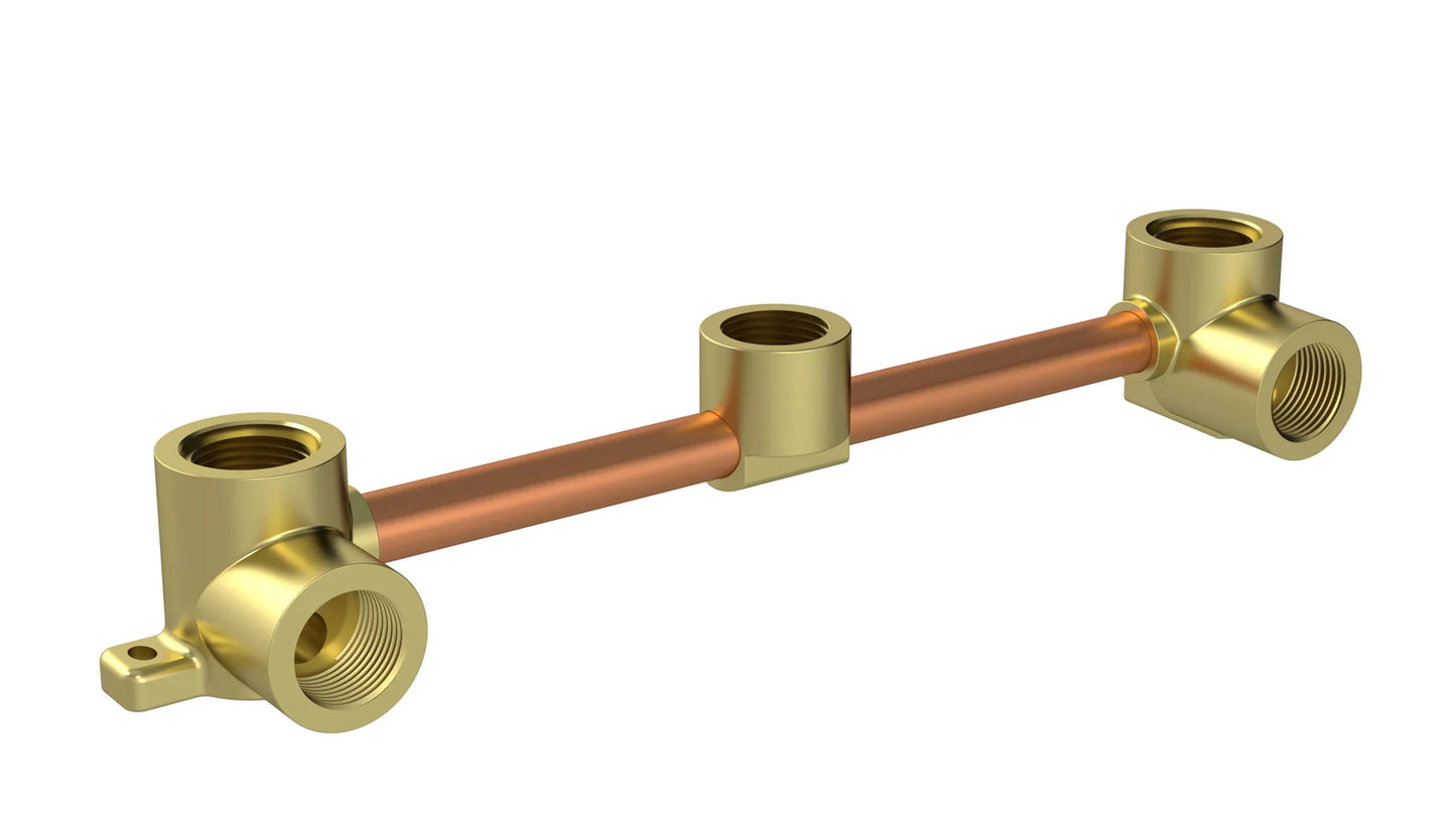 Meir Concealed in-wall assembly for bath and basin