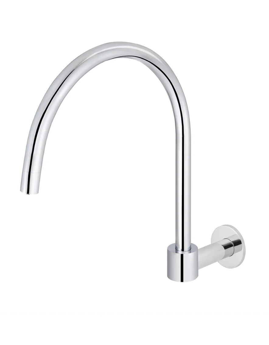 Meir Round High-Rise Swivel Wall Spout - Various Colour Finishes