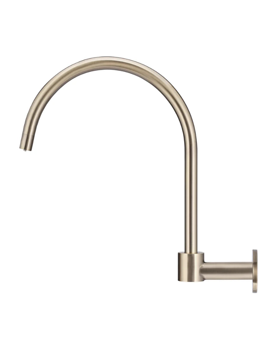 Meir Round High-Rise Swivel Wall Spout - Various Colour Finishes