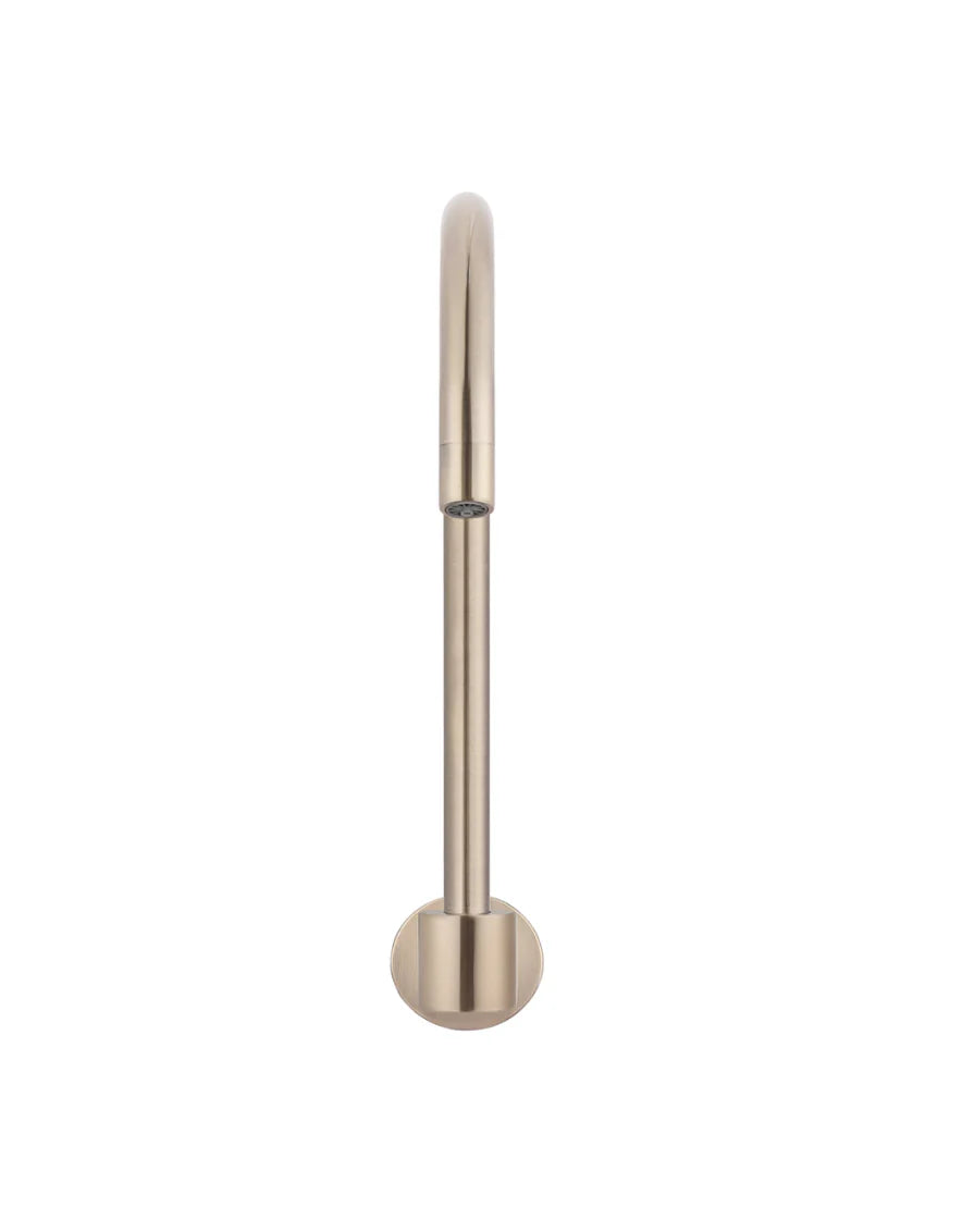 Meir Round High-Rise Swivel Wall Spout - Various Colour Finishes