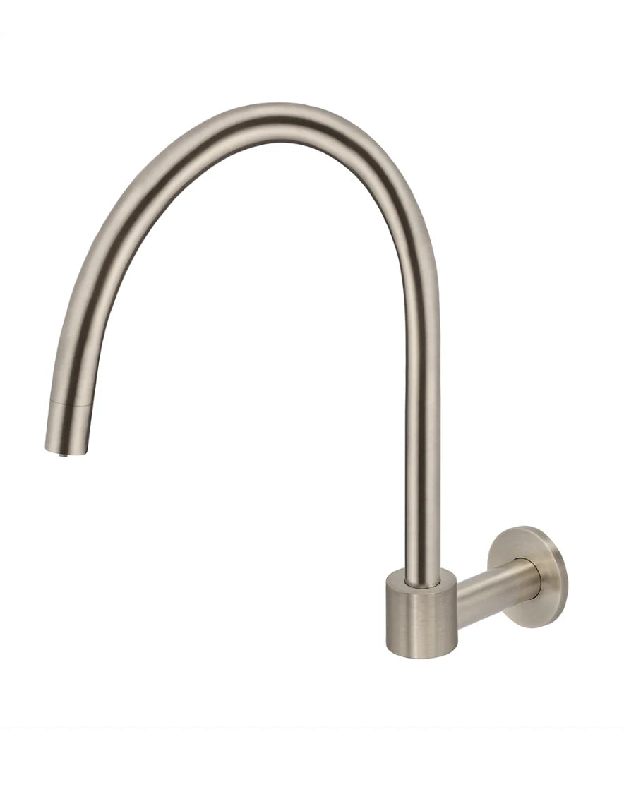 Meir Round High-Rise Swivel Wall Spout - Various Colour Finishes