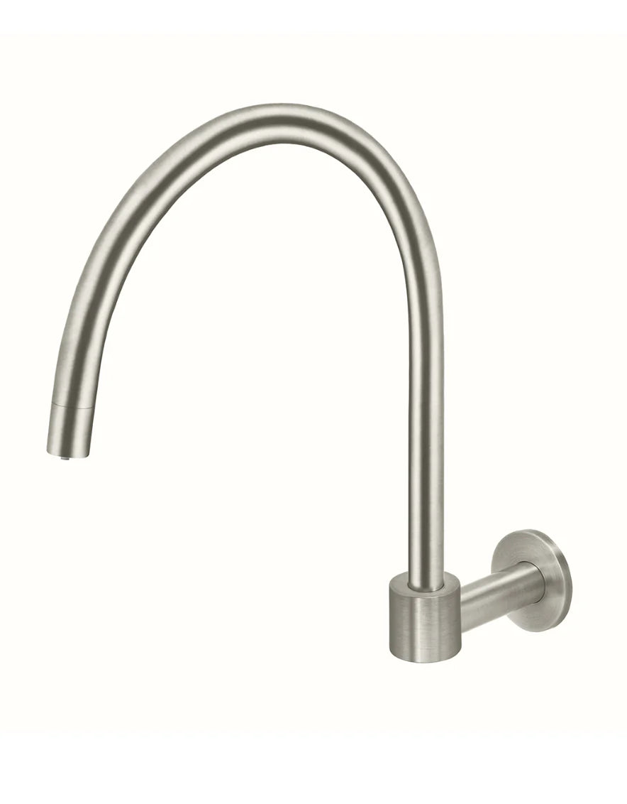 Meir Round High-Rise Swivel Wall Spout - Various Colour Finishes