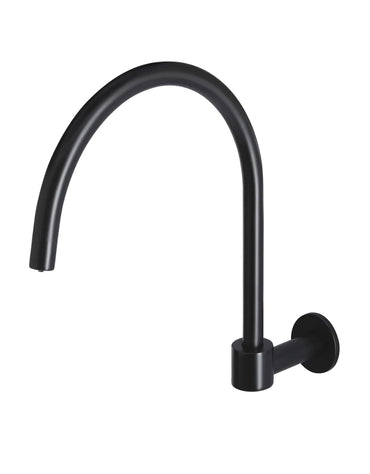 Meir Round High-Rise Swivel Wall Spout - Various Colour Finishes