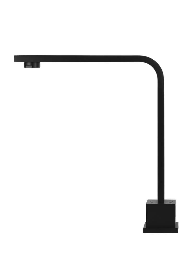 Meir Matte Black Square High-Rise Swivel Hob Spout