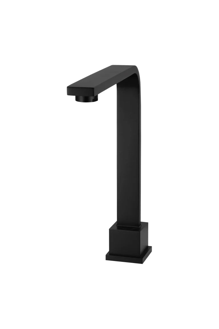 Meir Matte Black Square High-Rise Swivel Hob Spout