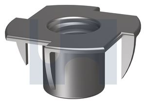 Spiked Tee Nut 4 Prong Zinc M5 - Box of 200