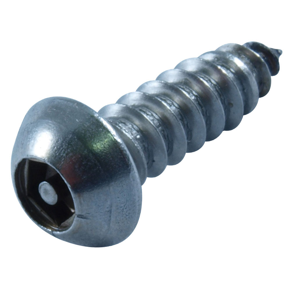 Pentaforce Button Head Self Tapping 304 Stainless Steel Screw - Box of 100 in Various Sizes and Lengths