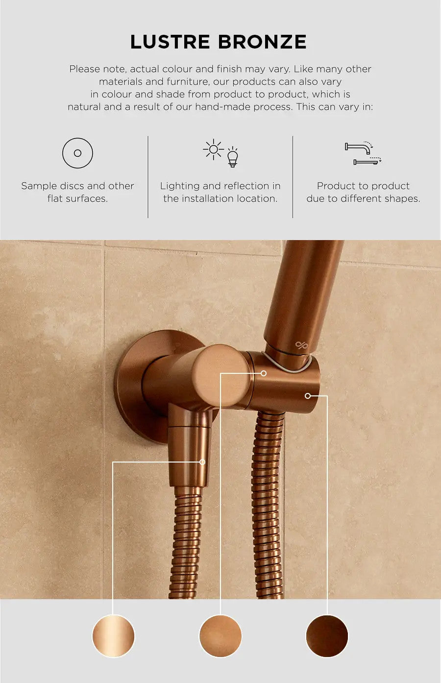 Meir Round Hand Shower Three Function - Replacement Wand