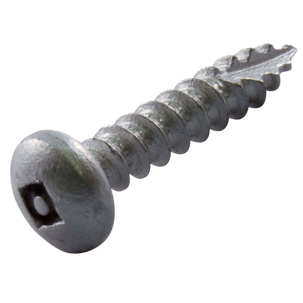 Quadtech Button Head T17 Galvanised Screw 10G Box of 1000 - 2 Length Options