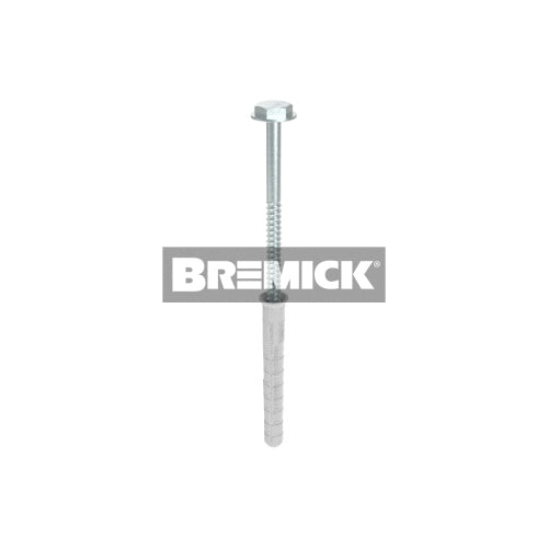 Bremick Hex Head Frame Anchors Zinc - Box of 50 - Various Sizes