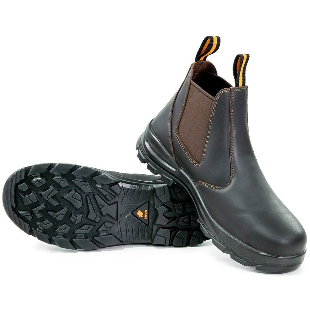 Ridge Slip On Safety Boot Chestnut