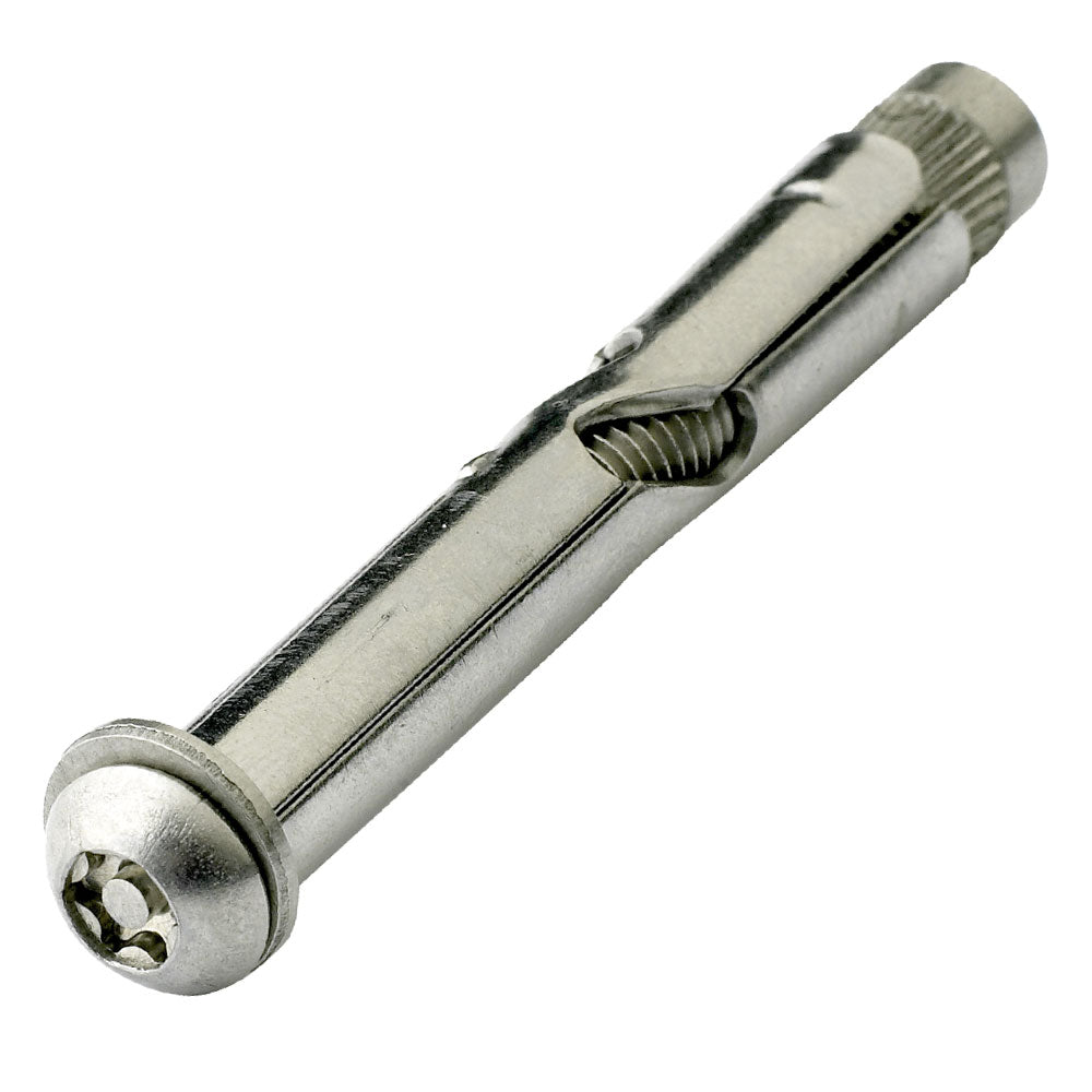 Resytork Button Head Removable 304 Stainless Steel Sleeve Anchor Box of 100 - in Various Lengths