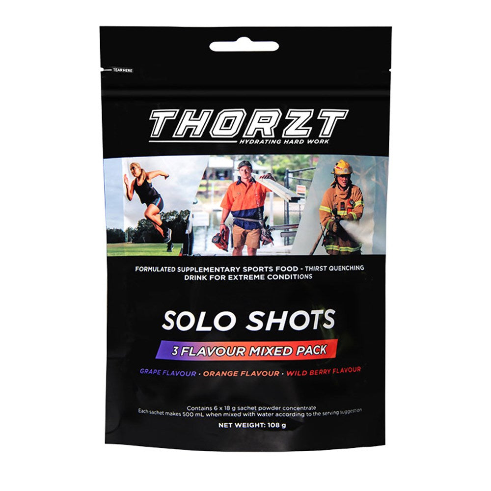 Thorzt Low Sugar Solo Shots - Mixed Flavours 6 Sachets