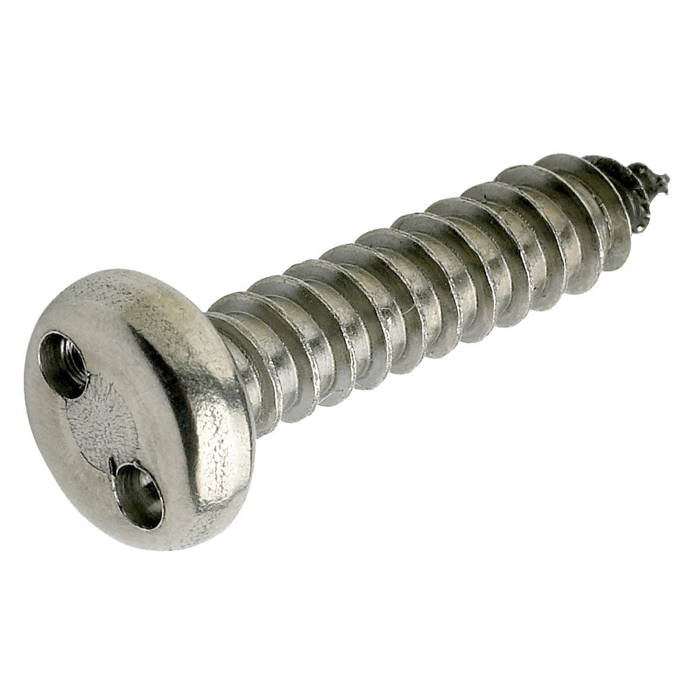 Two Hole Pan Head 304 Stainless Steel Self Tapping Screw Box of 100 - in Various Gauges and Lengths