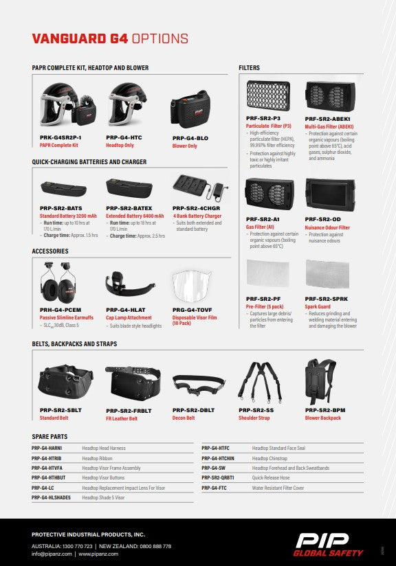 PIP Vanguard G4 PAPR Head Harness