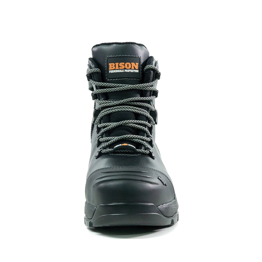 Bison Xt Zip Side Lace Up Safety Boot - 3 colour options