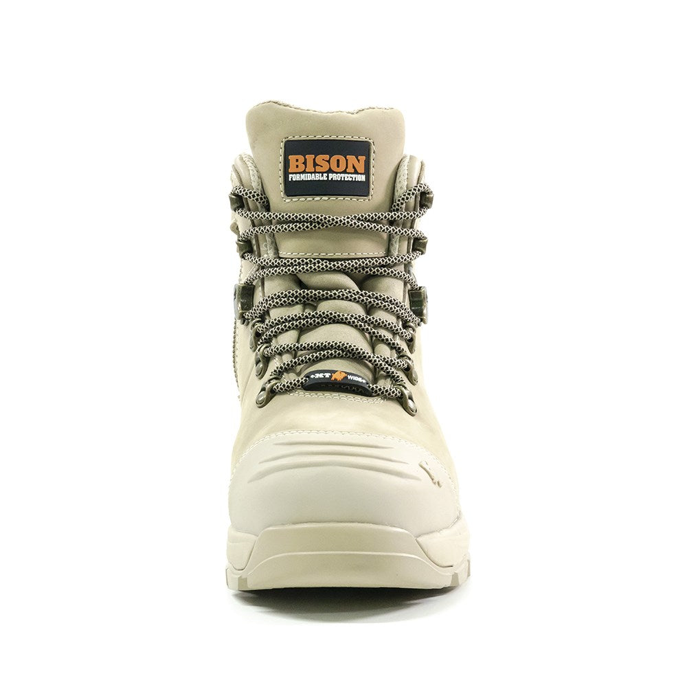 Bison Xt Zip Side Lace Up Safety Boot - 3 colour options
