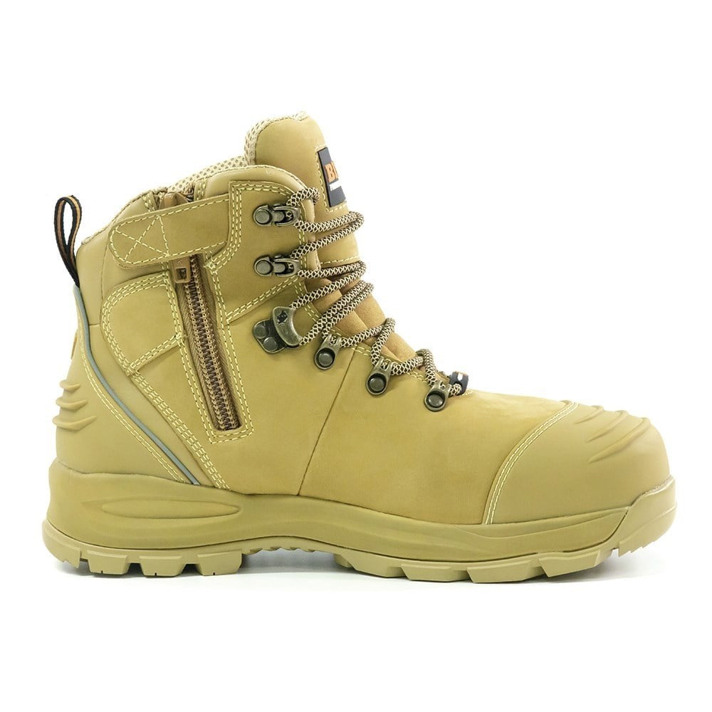 Bison Xt Zip Side Lace Up Safety Boot - 3 colour options