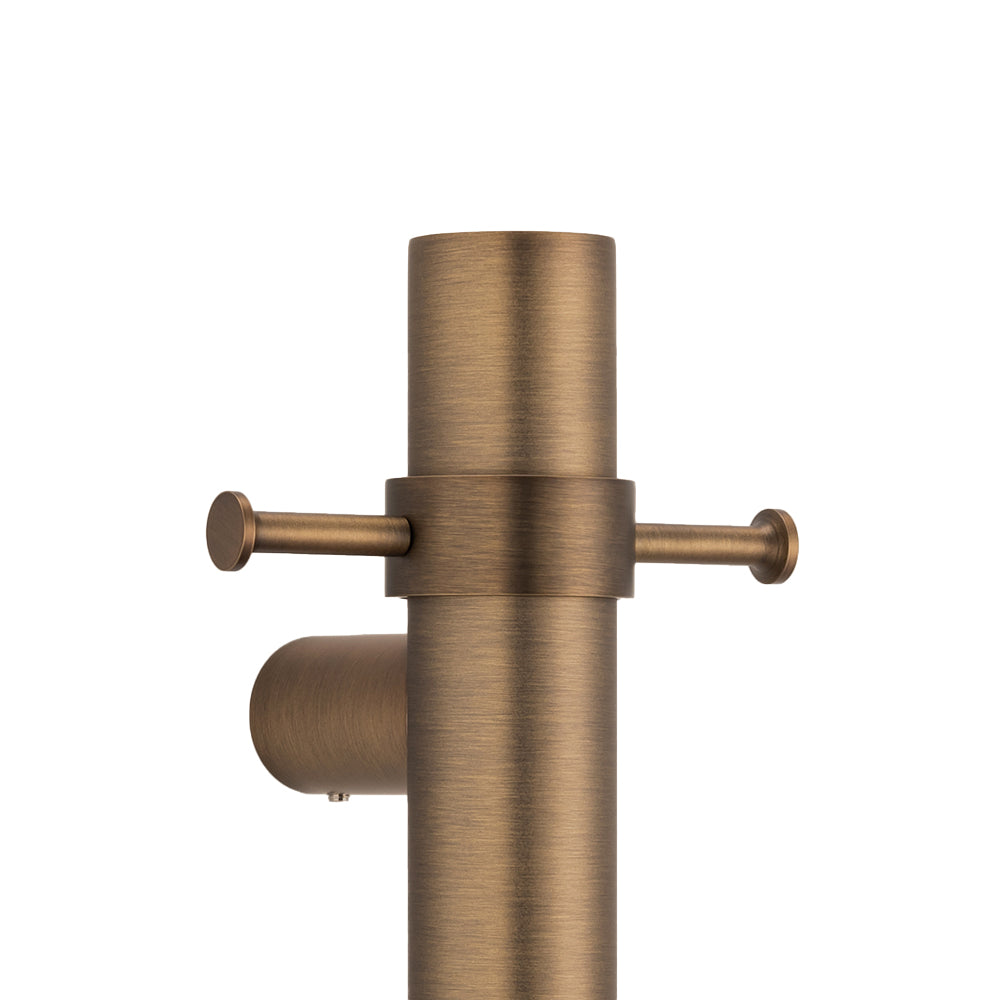 Radiant Round Vertical Bar Towel Rail - Multiple Bar and Hook Kits in Various Colours