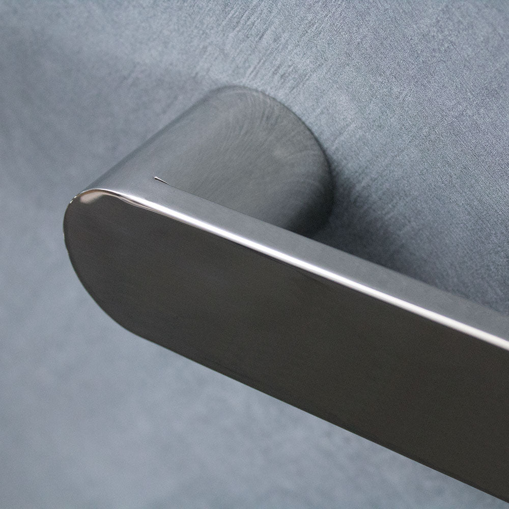 Radiant Single FLAT FACE ROUNDED ENDS Bar Heated Towel Rail Kits (ASPEN) - Various Widths, Colour Finishes and Number of Bars Available