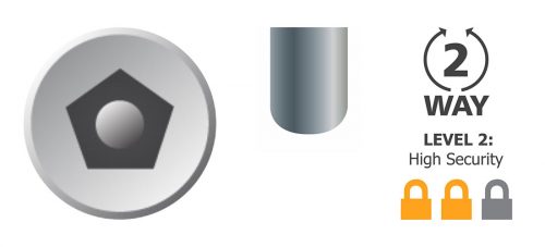 Pentaforce Button Head 304 Stainless Steel Barrel Nut M10 x 28mm PFD4 – Box of 100