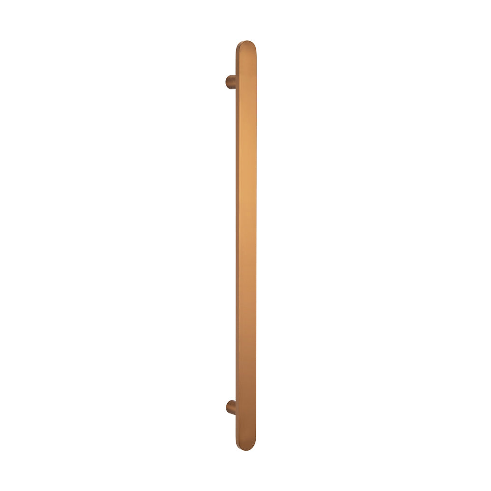 Radiant Flat Bar Vertical Towel Rail - Brushed Bronze