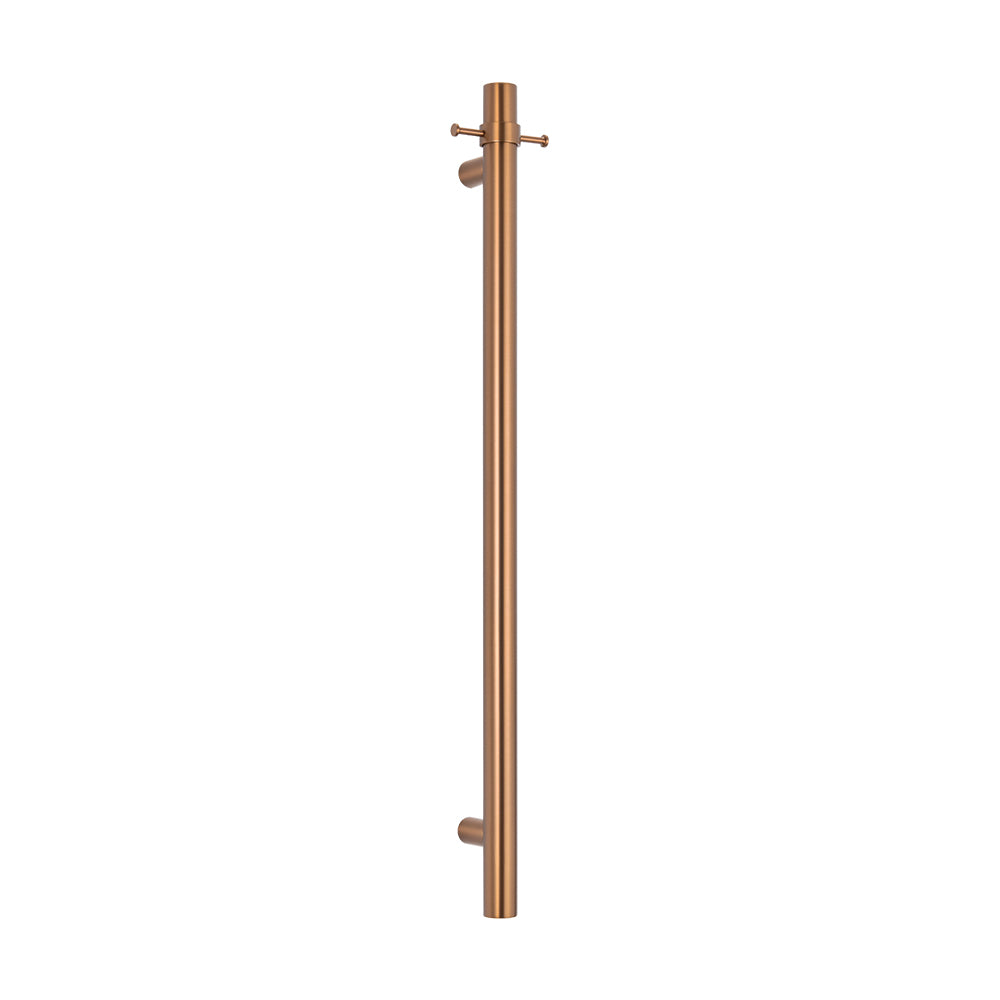 Radiant Vertical ROUND Bar Towel Rail - Multiple Bar and Hook Kits in Various Colours