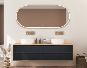 Aura Kapsel Brushed Bronze 750mm x 1500mm