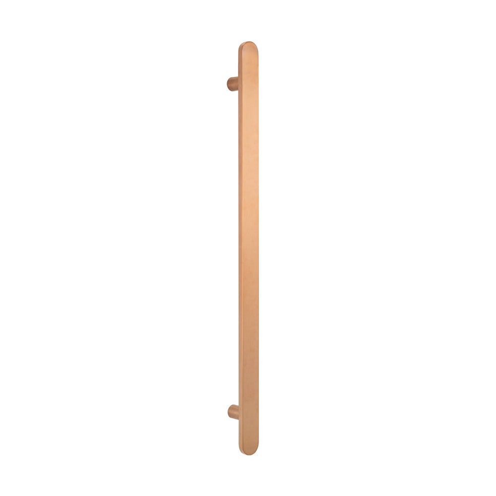 Radiant Single Vertical FLAT Bar Heated Towel Rail 930mm Tall - Various Colour Finishes
