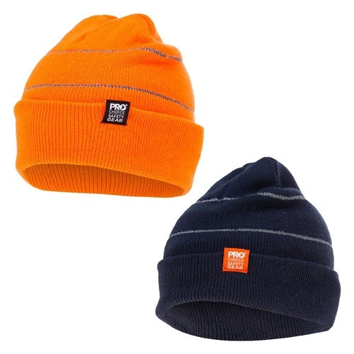 Pro Choice Beanie with Retro-Reflective Stripes - 2 Colour Options