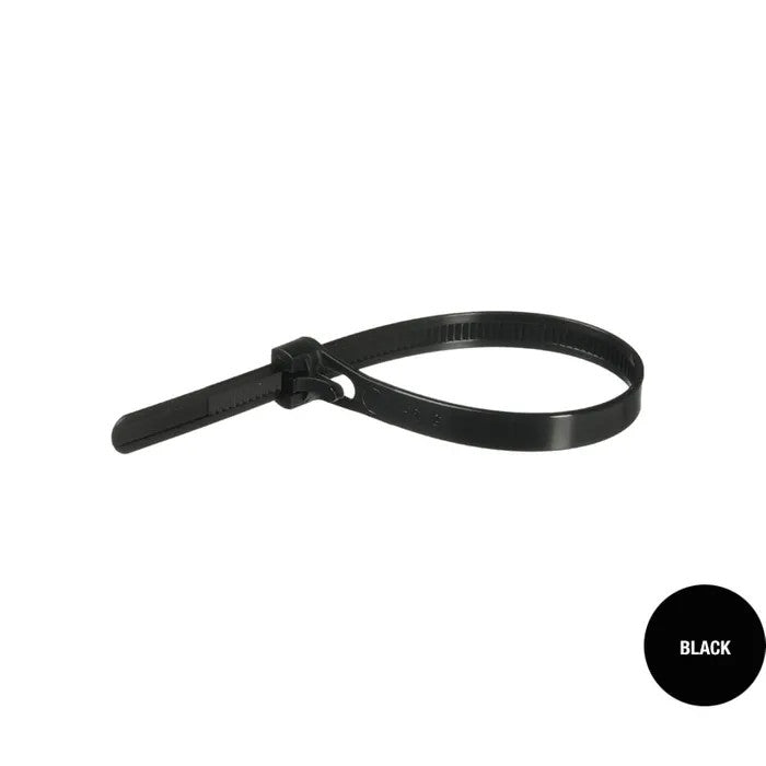 Nylon Cable Ties Black 7.6mm x Various Lengths & Bulk Box Quantities