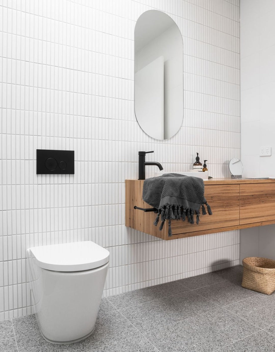 Meir Round Basin Mixer Tap with Curved Spout - Various Colour Finishes