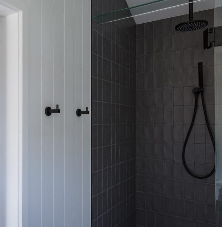 Meir Matte Black Square Hand Shower Single Function - replacement wand