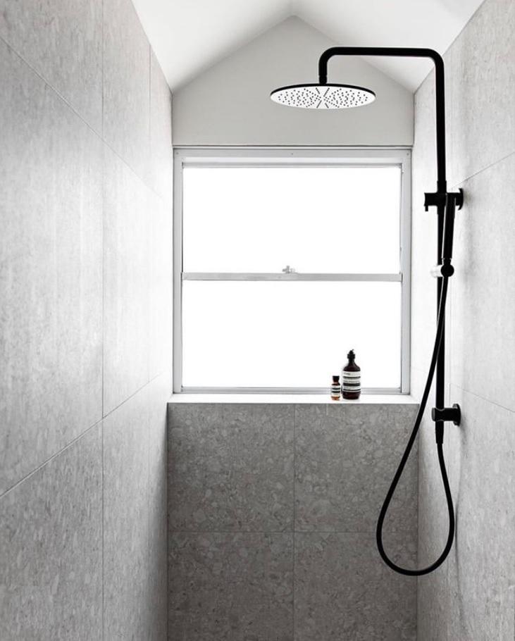 Meir Round Combination Shower Rail 200mm Rose + 3 Function Hand Shower - Various Colour Finishes