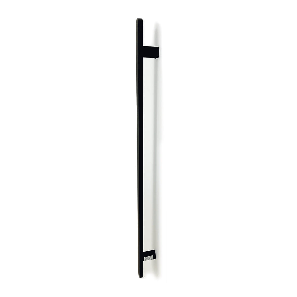 Radiant Single Vertical FLAT Bar Heated Towel Rail 930mm Tall - Various Colour Finishes