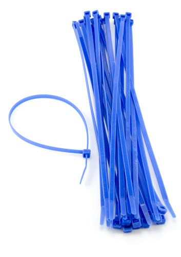 Nylon Cable Ties 4.8mm x 200mm - 3 Colour Options - pack of 100 ties