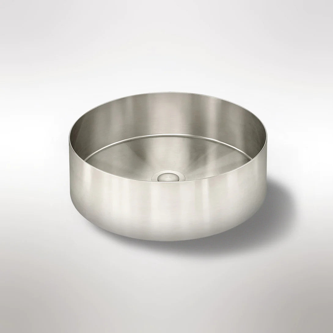 Meir Round Steel Bathroom Basin 380 X 110 - Various Colour Finishes