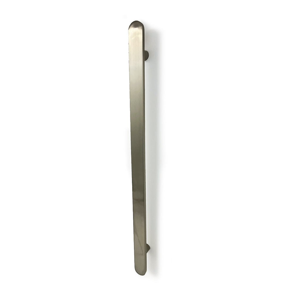 Radiant Flat Bar Vertical Towel Rail - Brushed Nickel