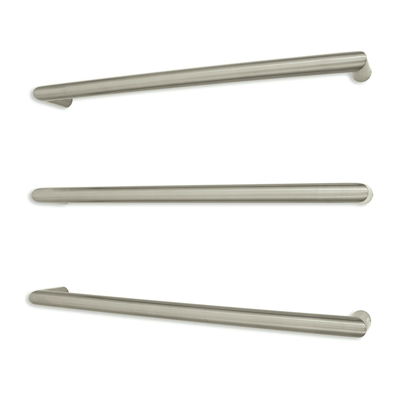 Radiant Single Round Bar NON-HEATED Towel Rails (NH-SBRTR) - Various Widths and Colour Finishes