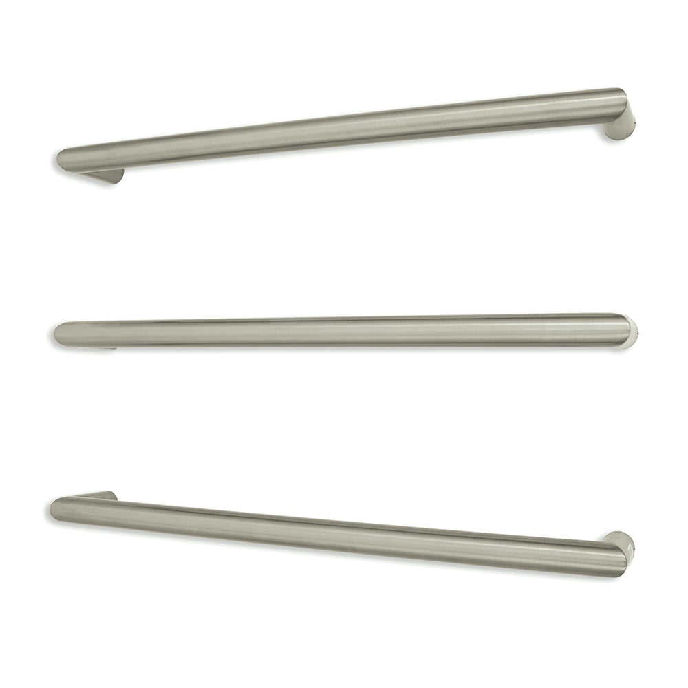 Radiant Single ROUND Bar Heated Towel Rail Kits (SBRTR) - Various Widths, Colour Finishes and Number of Bars Available