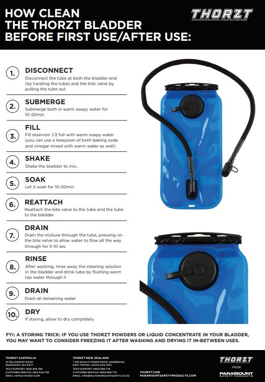 Thorzt Hydration Backpacks and replacement parts