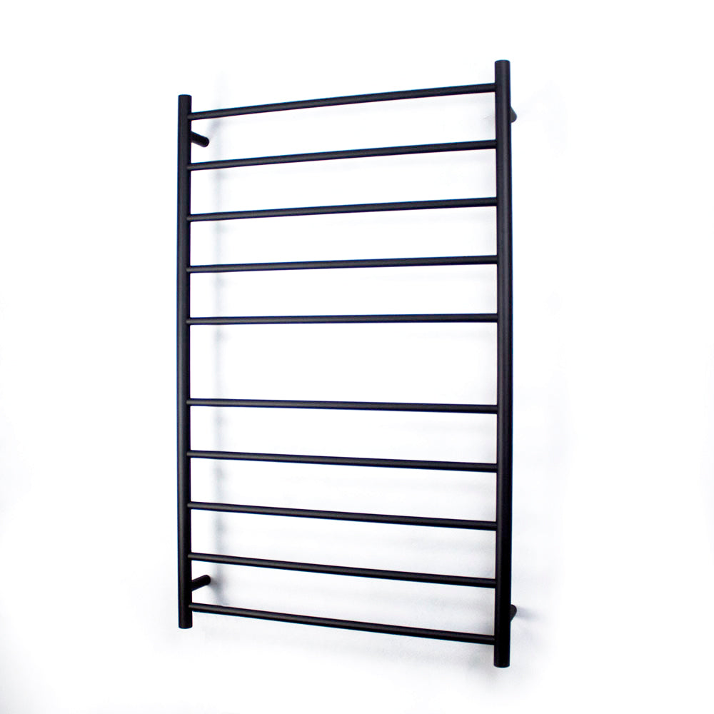 Radiant Heated Towel Rail (RTR04) 750mm x 1200mm - 10 Round Bars - Multiple Colour Finishes