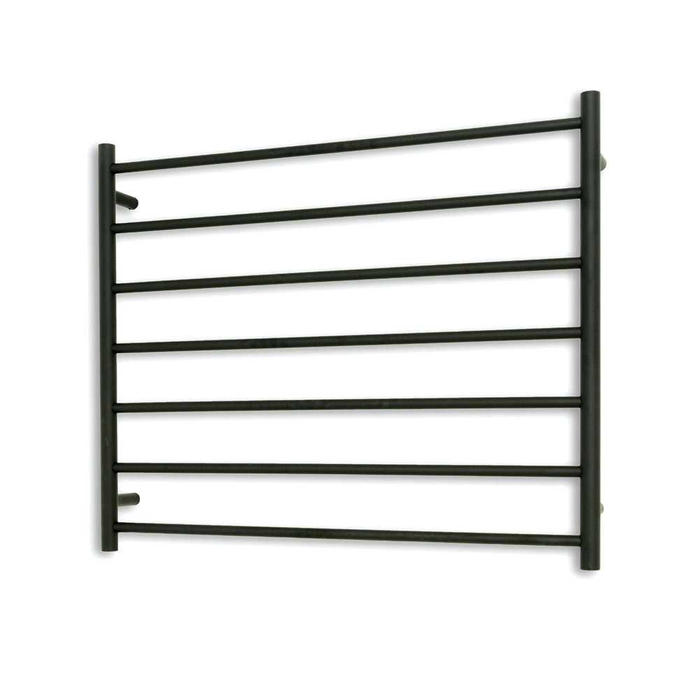 Radiant Heated Towel Rail (RTR08) 900mm x 750mm - 7 Round bars - Multiple Colour Finishes