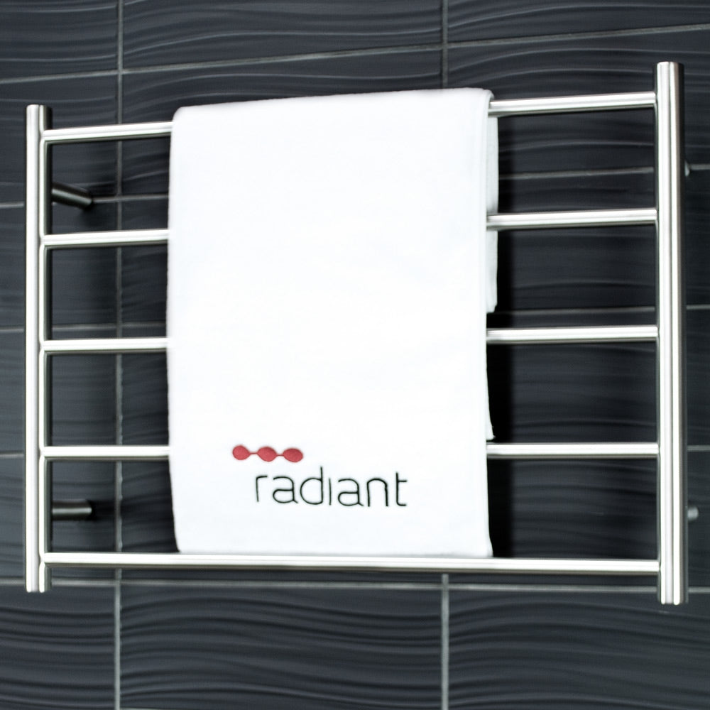Radiant NON-Heated ROUND Bar Towel Rails (LTR03) 550mm Tall - Multiple Widths and Colour Finishes